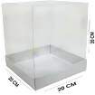 Caixa de Acetato Para Panetone 1Kg (20x20x20) - Pct C/2 Unds